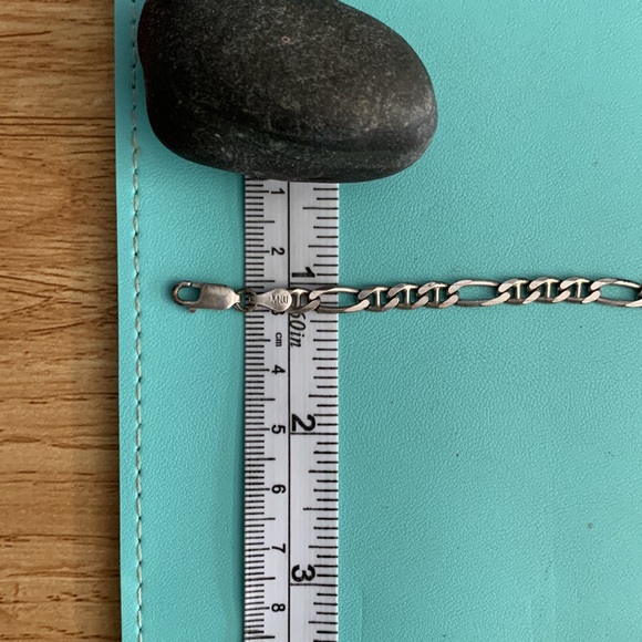 24” Stamped Stirling Silver Chain Necklace - Picture 3 of 3